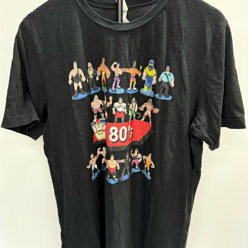 WWF 80’S Legend Bella Canvas Black Retro Graphic Tee